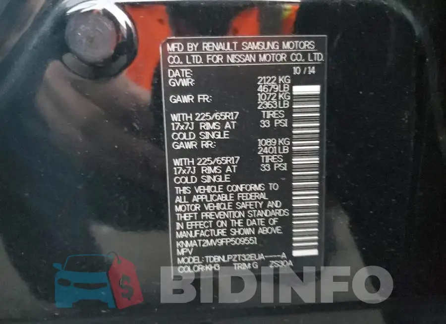 KNMAT2MV9FP509551 Photo# 12