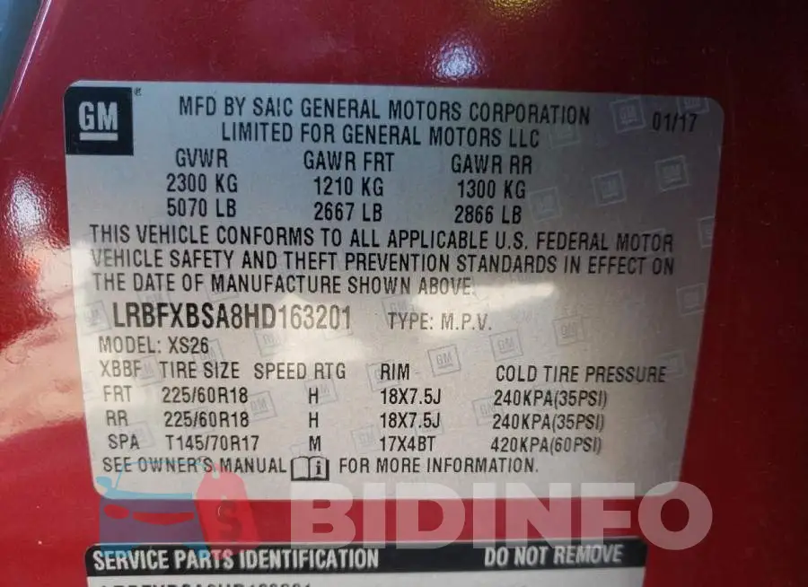 LRBFXBSA8HD163201 Photo# 13
