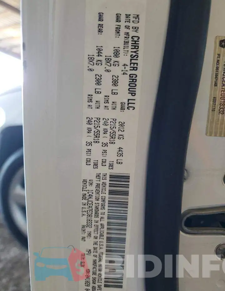 1C4NJCEA7ED818332 Photo# 13