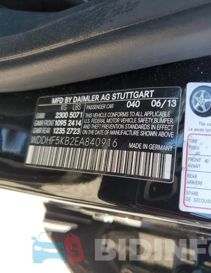 WDDHF5KB2EA840916 Photo# 12