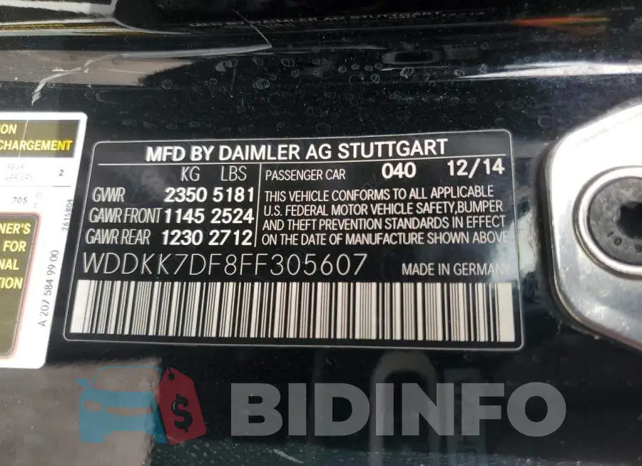 WDDKK7DF8FF305607 Photo# 13