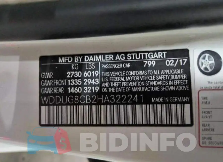 WDDUG8CB2HA322241 Photo# 10