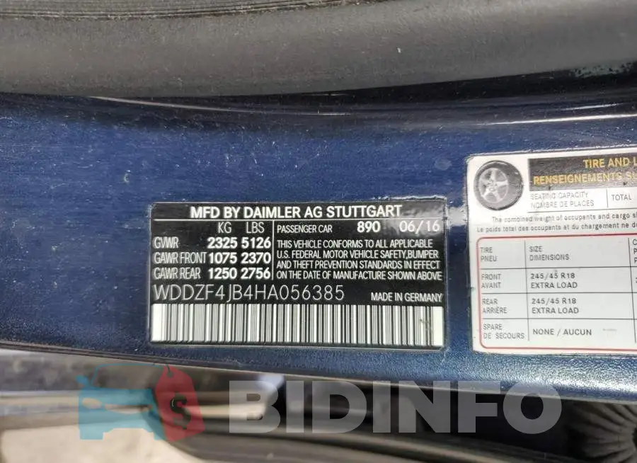 WDDZF4JB4HA056385 Photo# 13