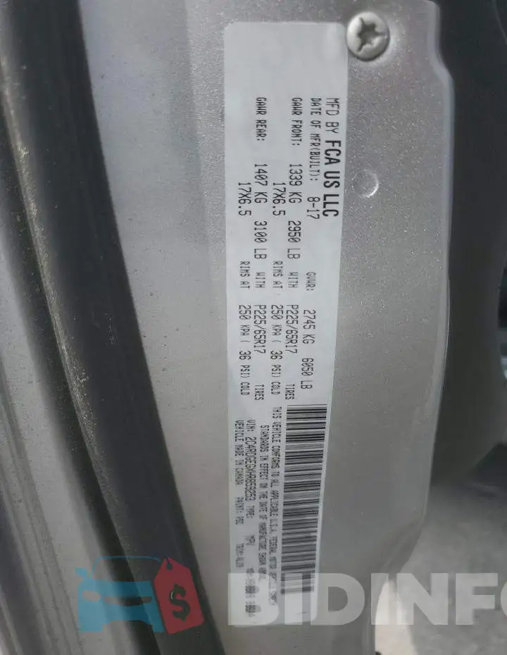 2C4RDGEGXHR859253 Photo# 13