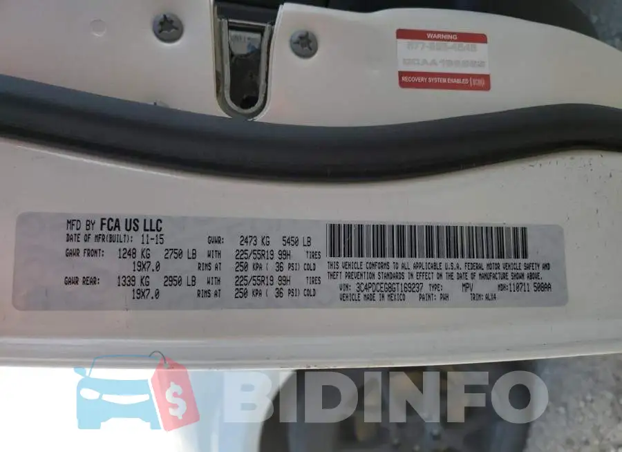 3C4PDCEG8GT169237 Photo# 14