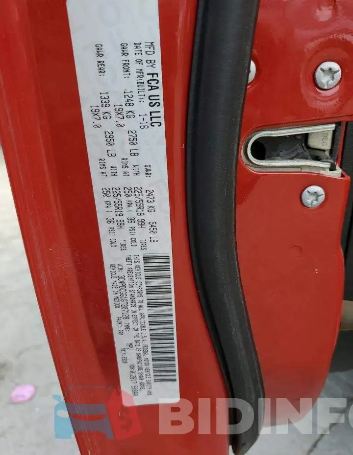 3C4PDCGG1GT207128 Photo# 14