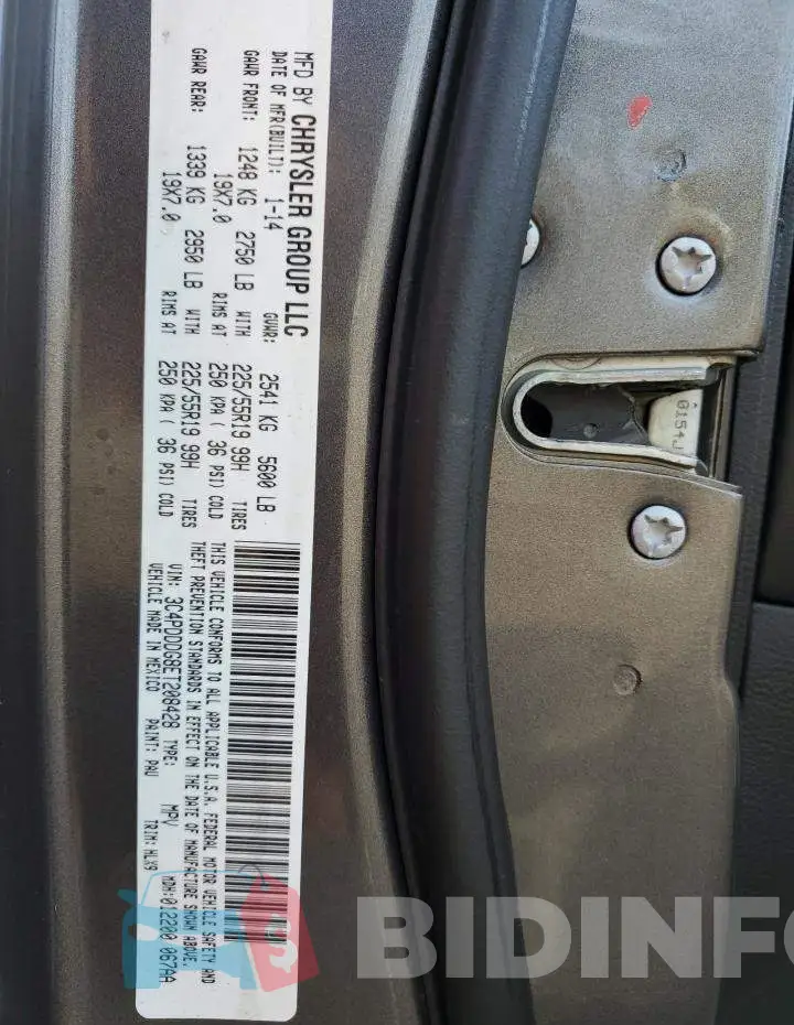 3C4PDDDG8ET208428 Photo# 14