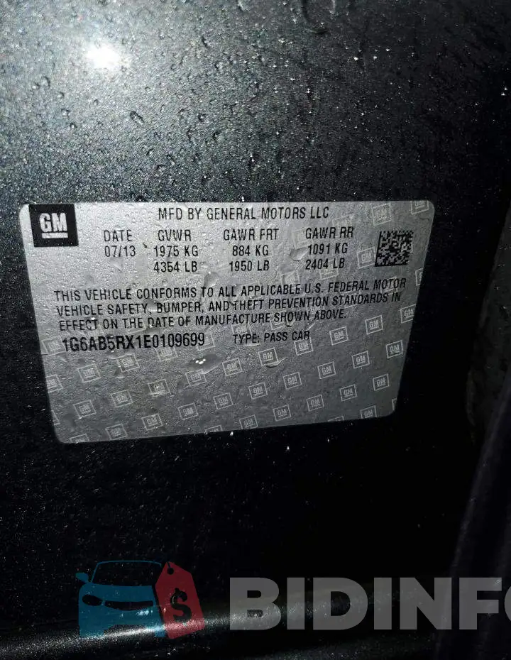 1G6AB5RX1E0109699 Photo# 12