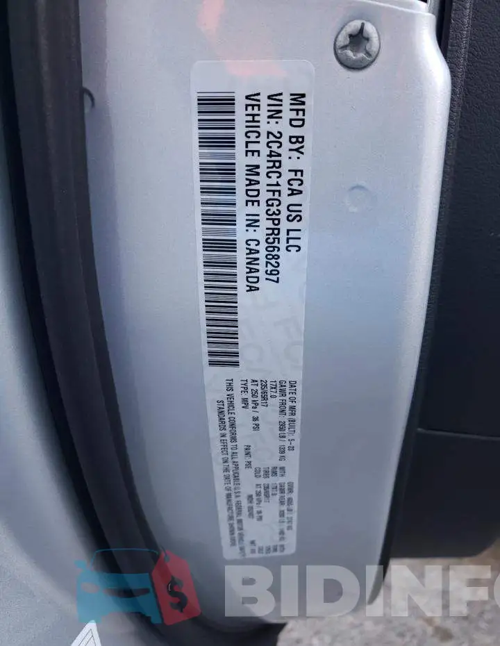 2C4RC1FG3PR568297 Photo# 14