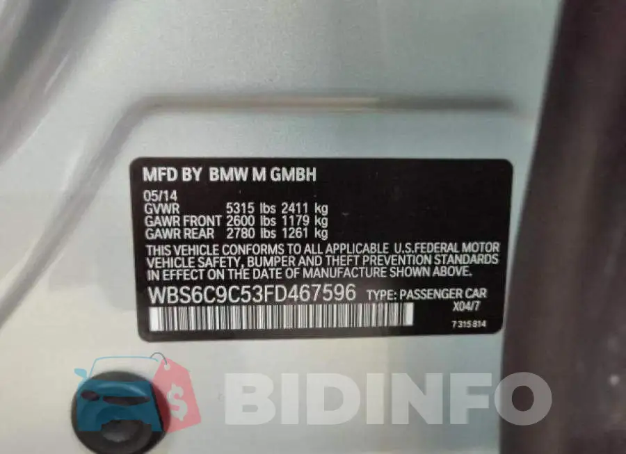 WBS6C9C53FD467596 Photo# 10