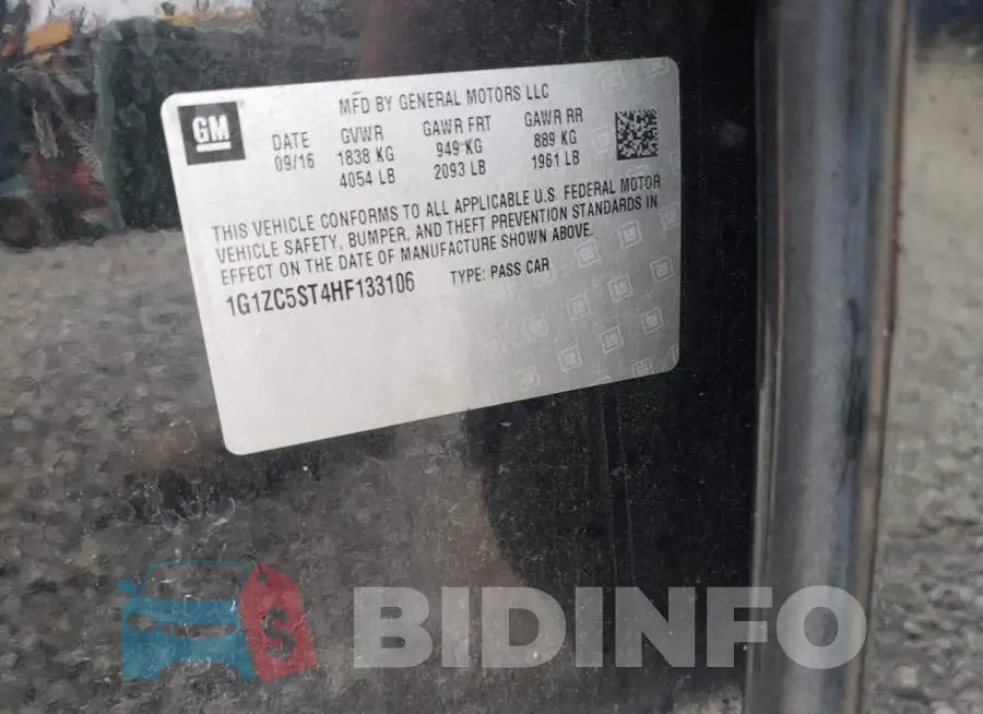 1G1ZC5ST4HF133106 Photo# 12