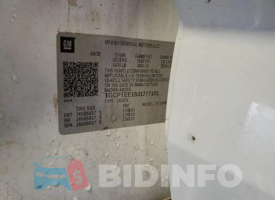 1GCPTEE19J1277181 Photo# 13