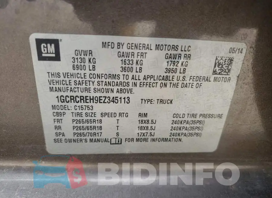1GCRCREH9EZ345113 Photo# 12
