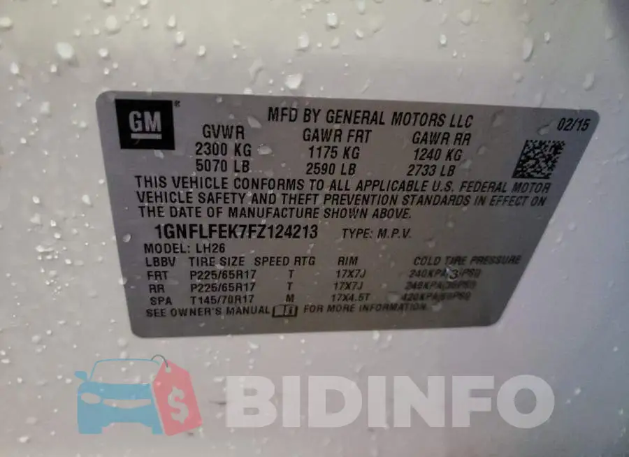 1GNFLFEK7FZ124213 Photo# 12