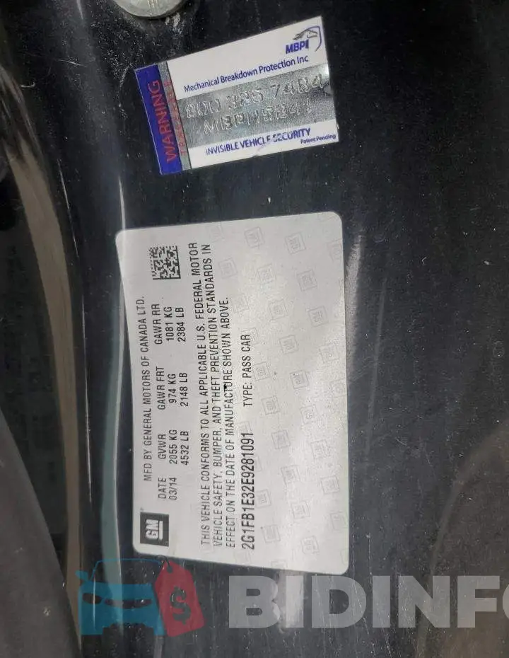 2G1FB1E32E9281091 Photo# 12