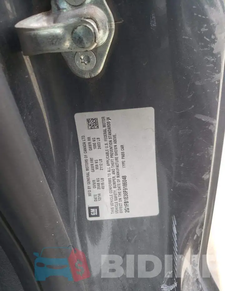 2G1FB1E36F9186048 Photo# 12