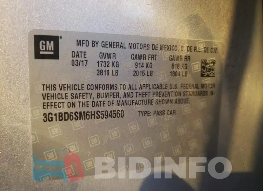 3G1BD6SM6HS594560 Photo# 12