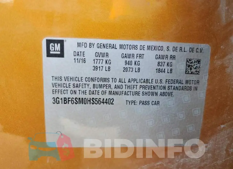 3G1BF6SM0HS564402 Photo# 13