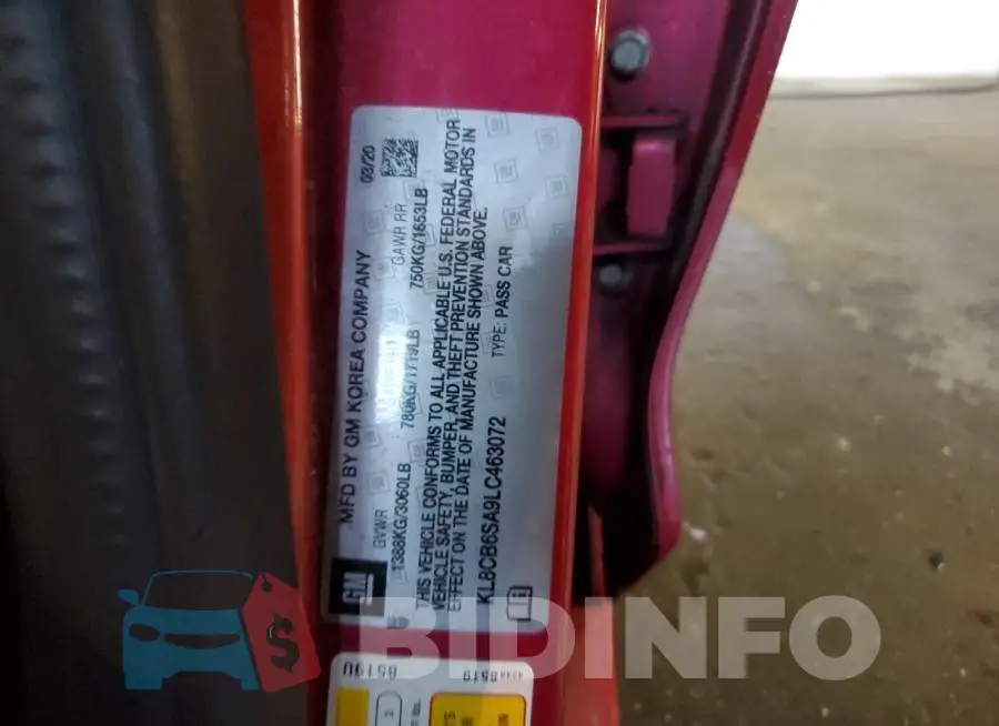 KL8CB6SA9LC463072 Photo# 12