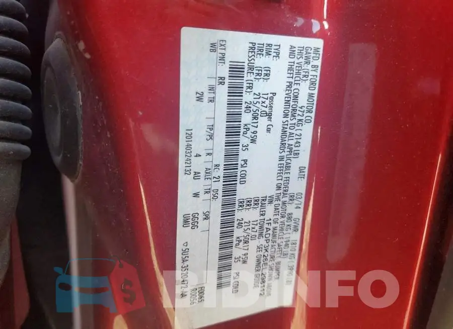 1FADP3K26EL298112 Photo# 12