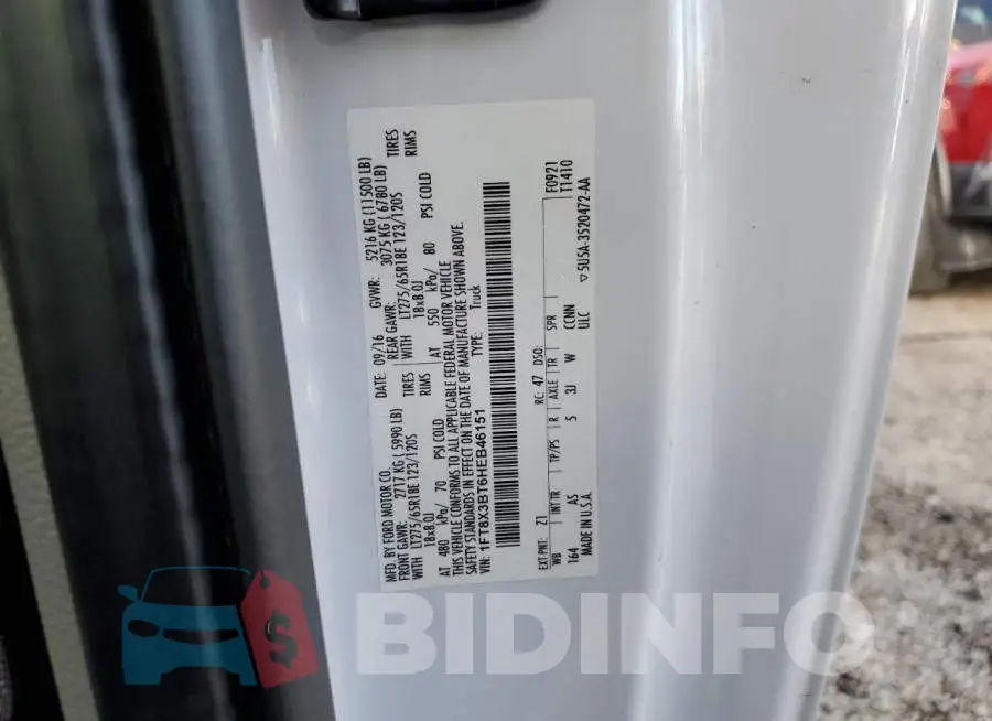 1FT8X3BT6HEB46151 Photo# 12
