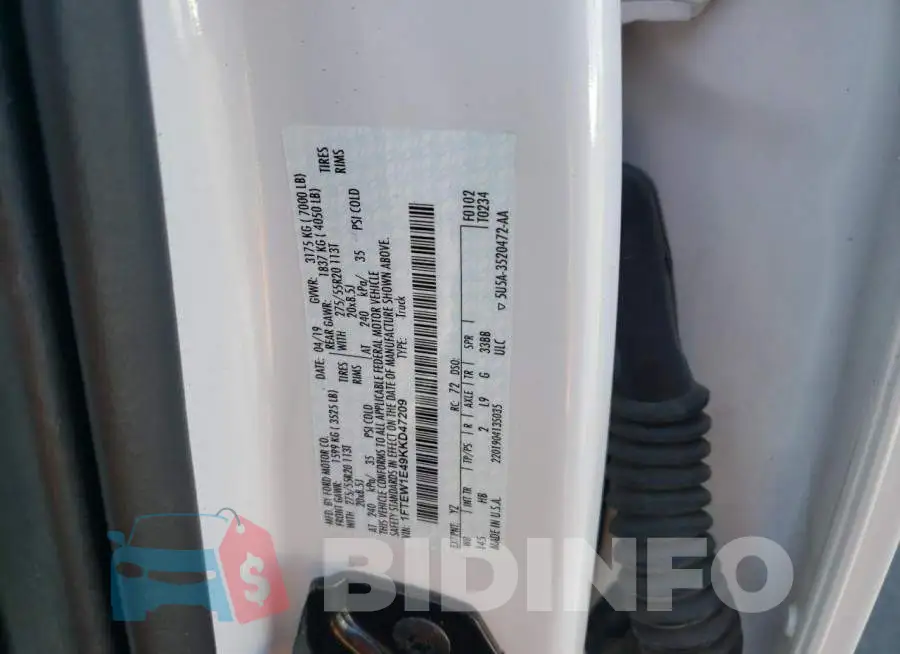 1FTEW1E49KKD47209 Photo# 12