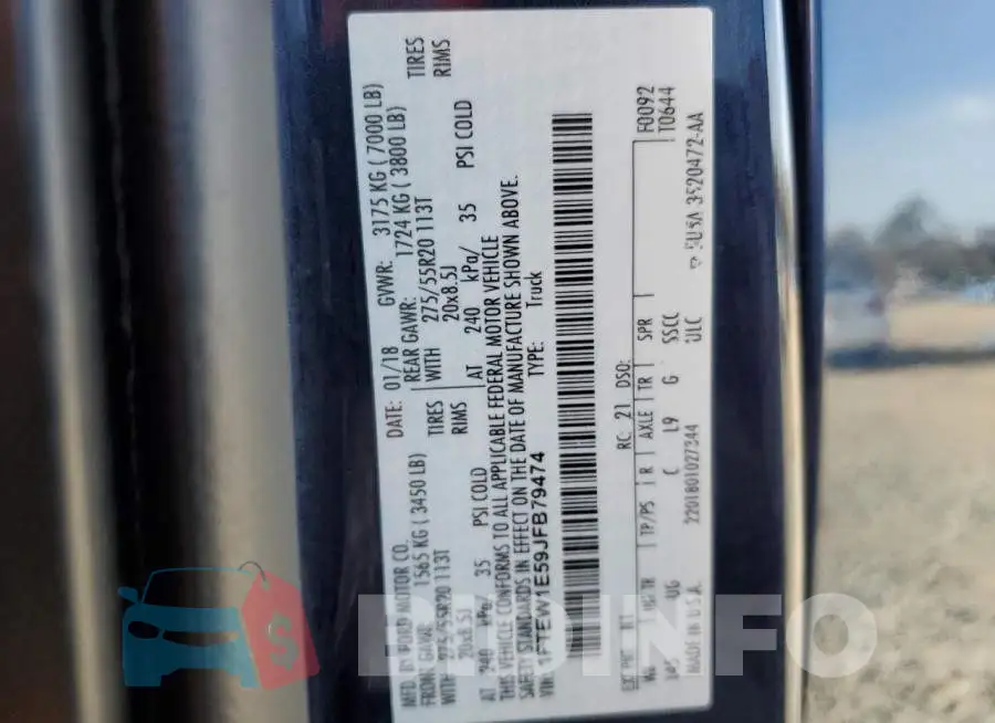 1FTEW1E59JFB79474 Photo# 12