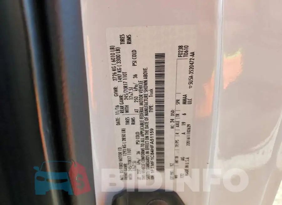 1FTMF1C84HFA51159 Photo# 12
