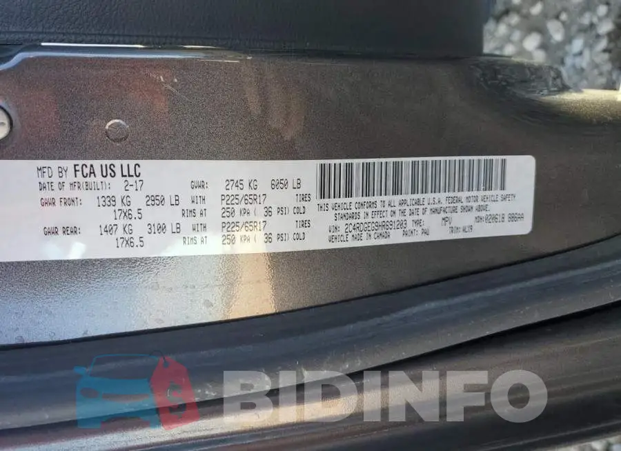 2C4RDGEG9HR691203 Photo# 14