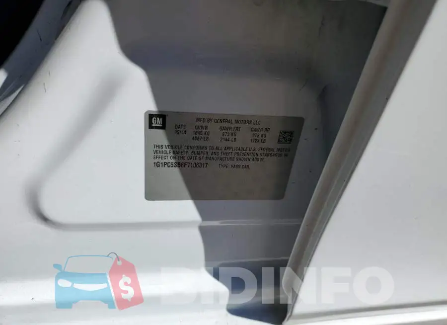 1G1PC5SB6F7106317 Photo# 13