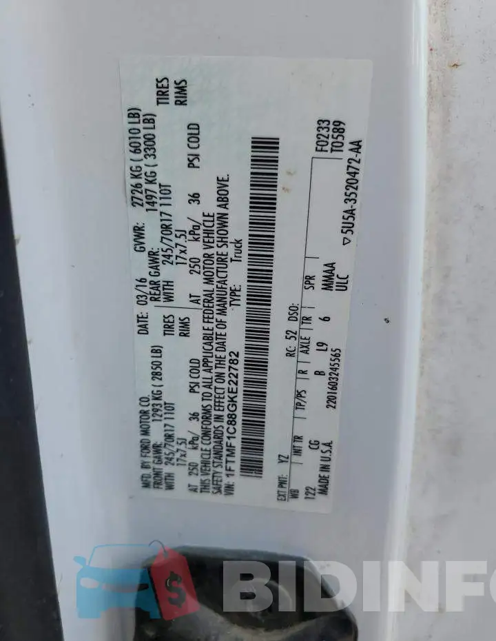 1FTMF1C88GKE22782 Photo# 12