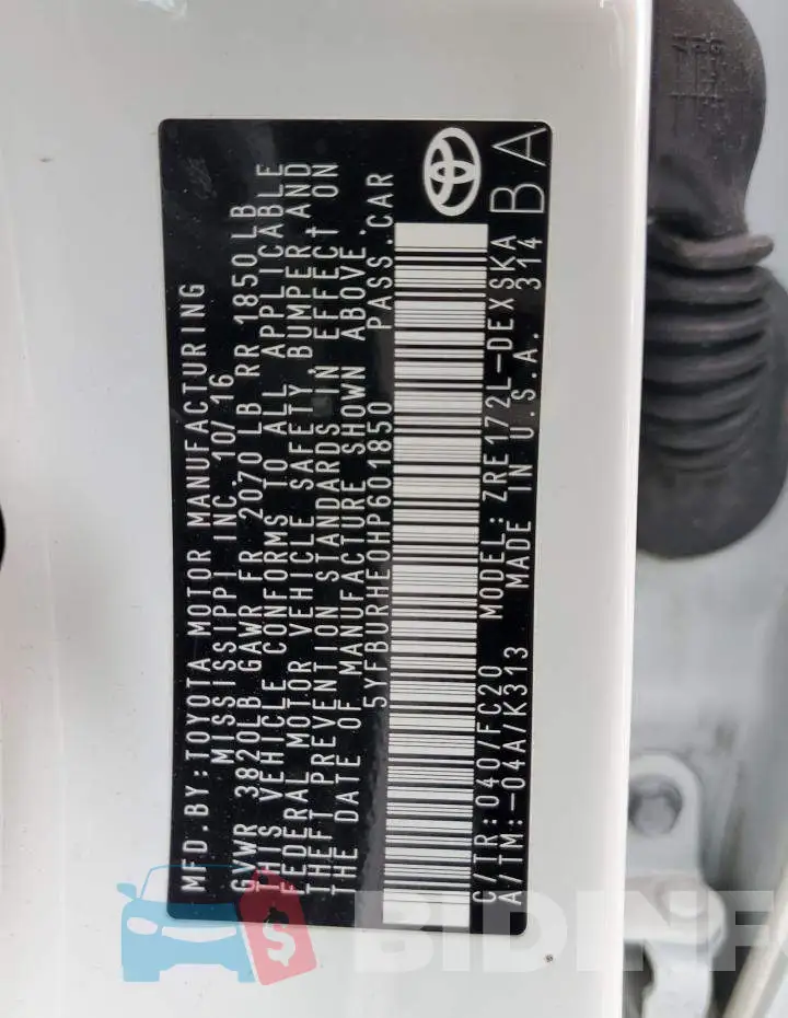 5YFBURHE0HP601850 Photo# 12