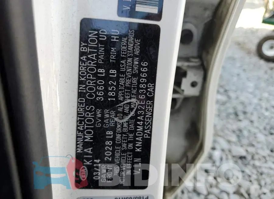 KNADM4A32E6389666 Photo# 13