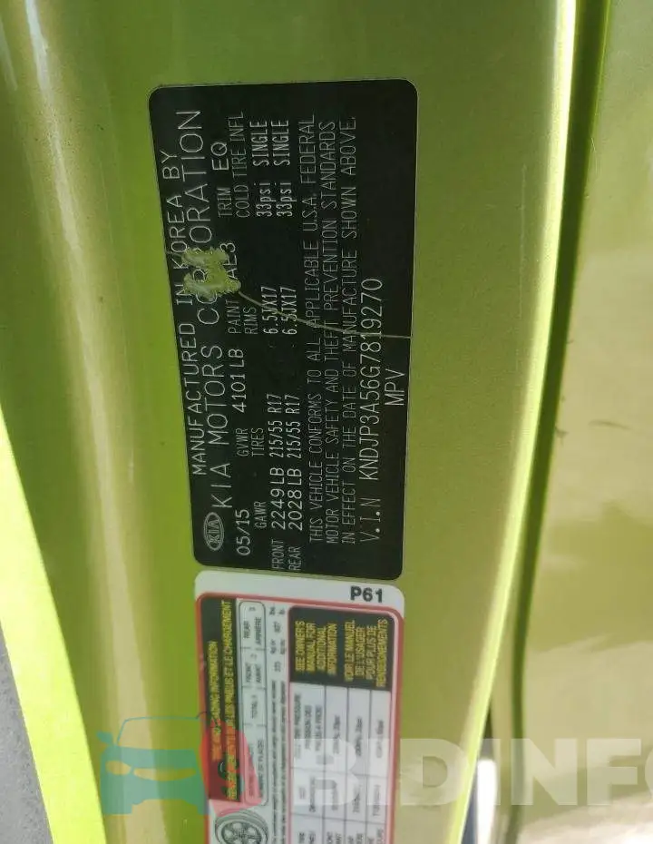 KNDJP3A56G7819270 Photo# 14