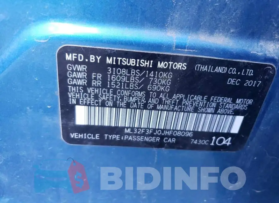 ML32F3FJ0JHF08096 Photo# 13