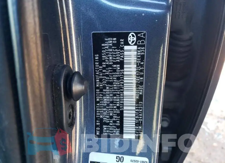 5YFBURHEXJP831756 Photo# 12
