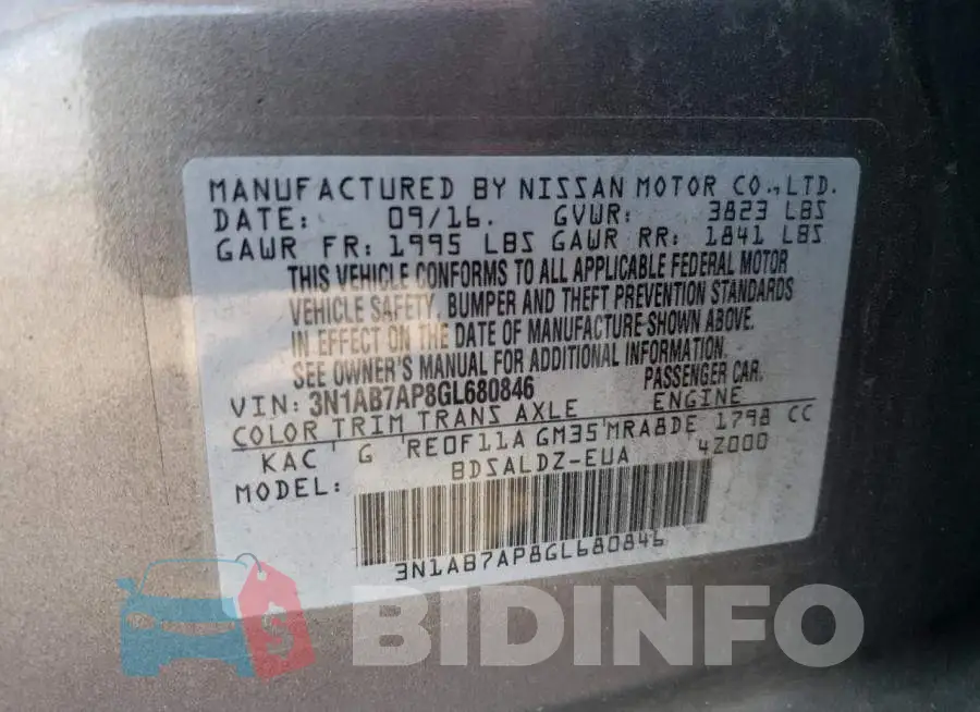 3N1AB7AP8GL680846 Photo# 12