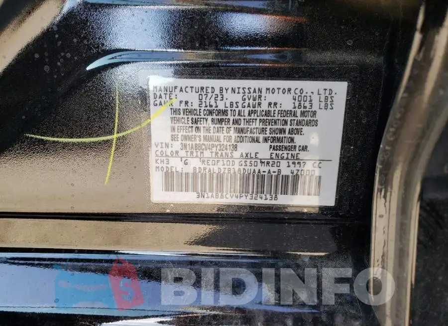 3N1AB8CV4PY324138 Photo# 12