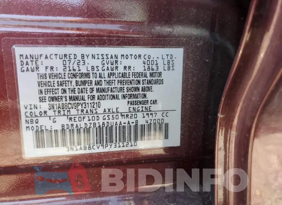 3N1AB8CV9PY311210 Photo# 12