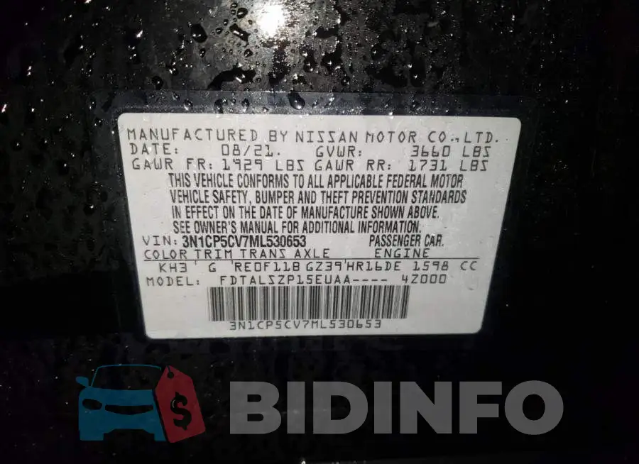 3N1CP5CV7ML530653 Photo# 13