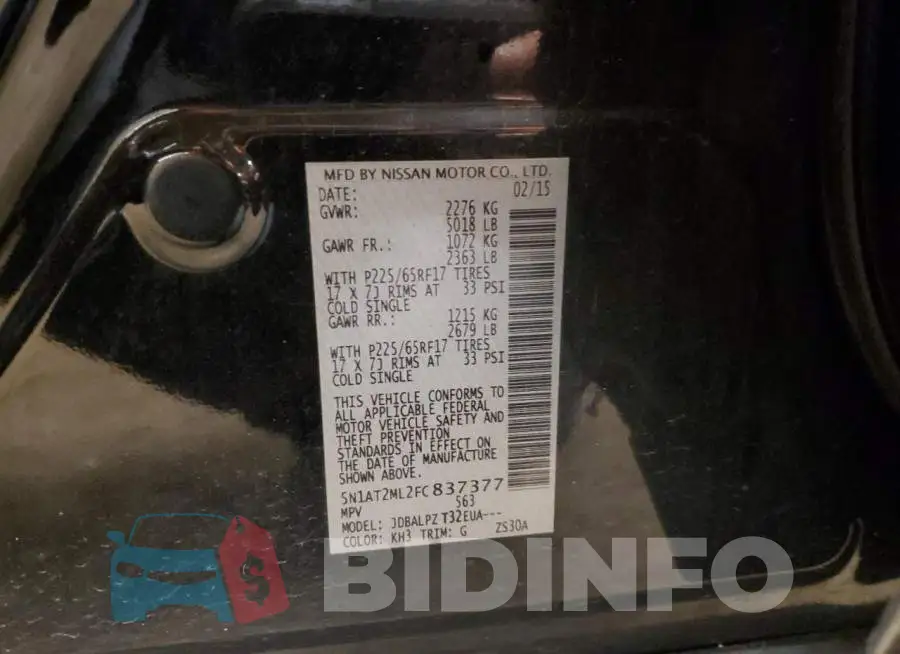 5N1AT2ML2FC837377 Photo# 12
