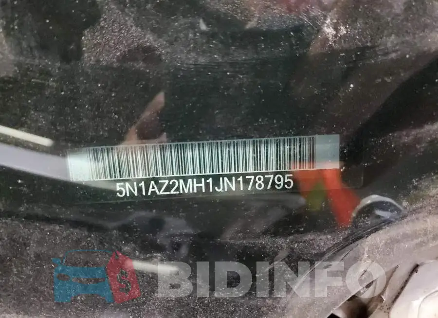 5N1AZ2MH1JN178795 Photo# 12