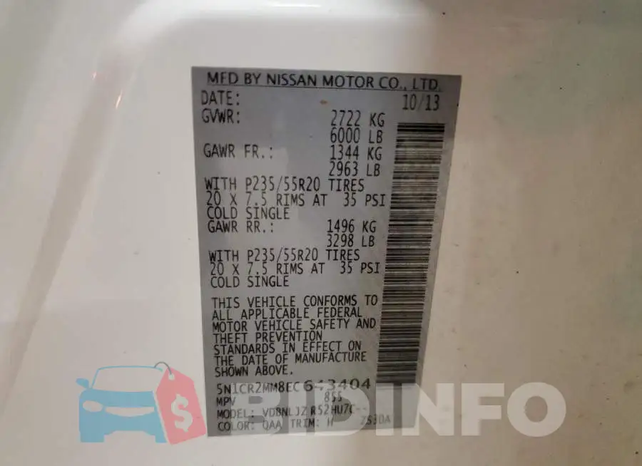 5N1CR2MM8EC643404 Photo# 12