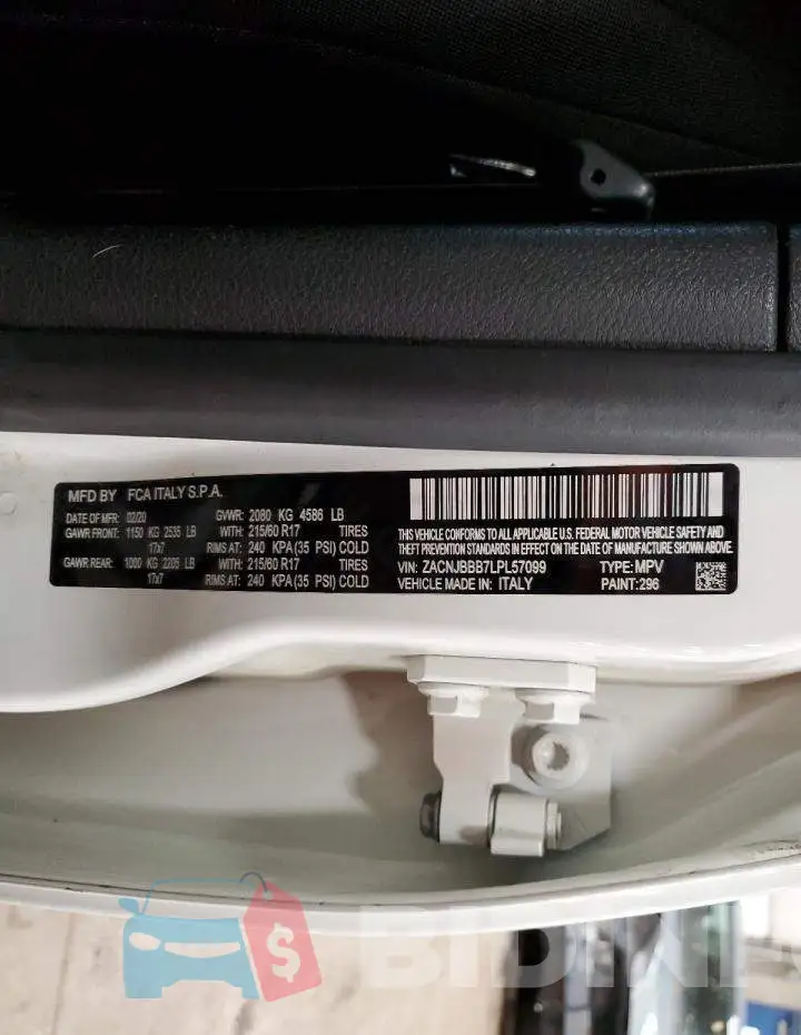 ZACNJBBB7LPL57099 Photo# 12
