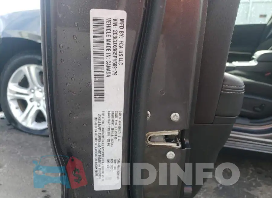 2C3CDXBG5PH569179 Photo# 12