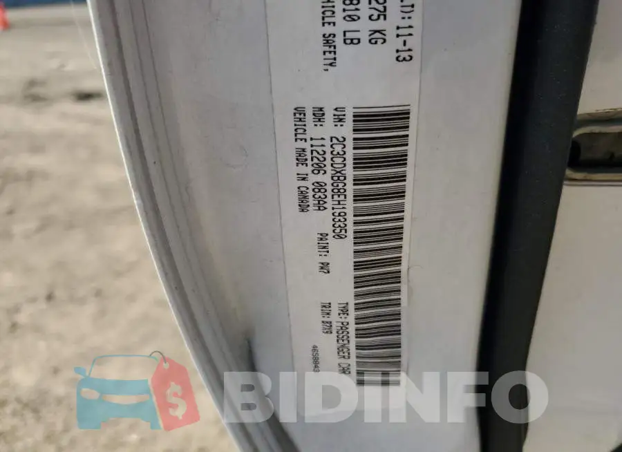 2C3CDXBG8EH193350 Photo# 12