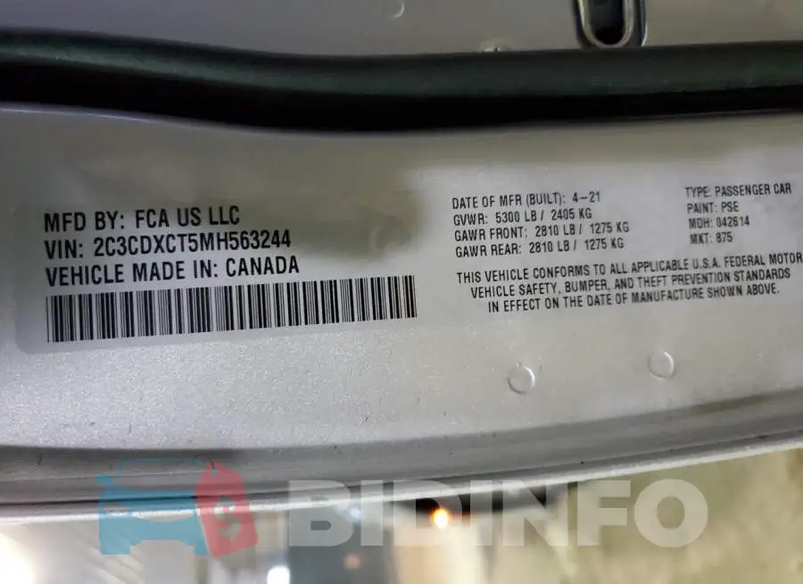 2C3CDXCT5MH563244 Photo# 12