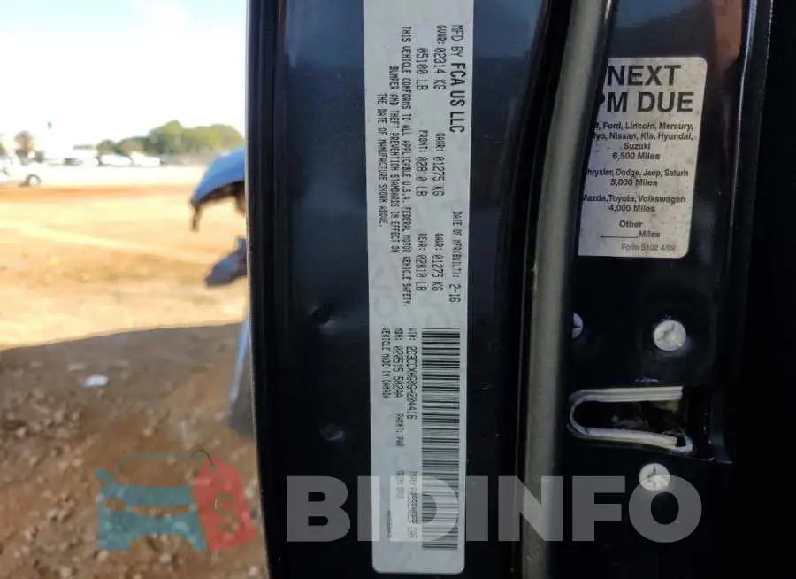 2C3CDXHG0GH204416 Photo# 13