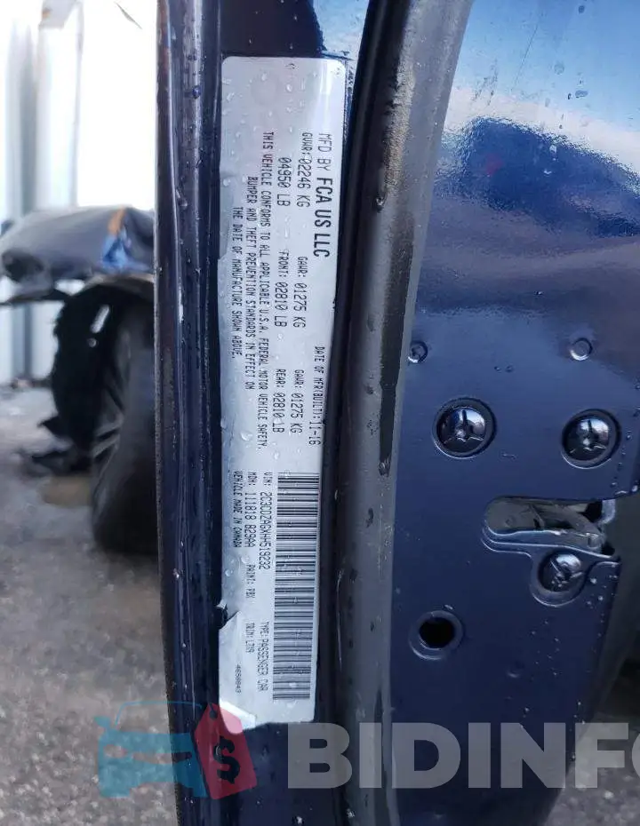 2C3CDZAGXHH519232 Photo# 13