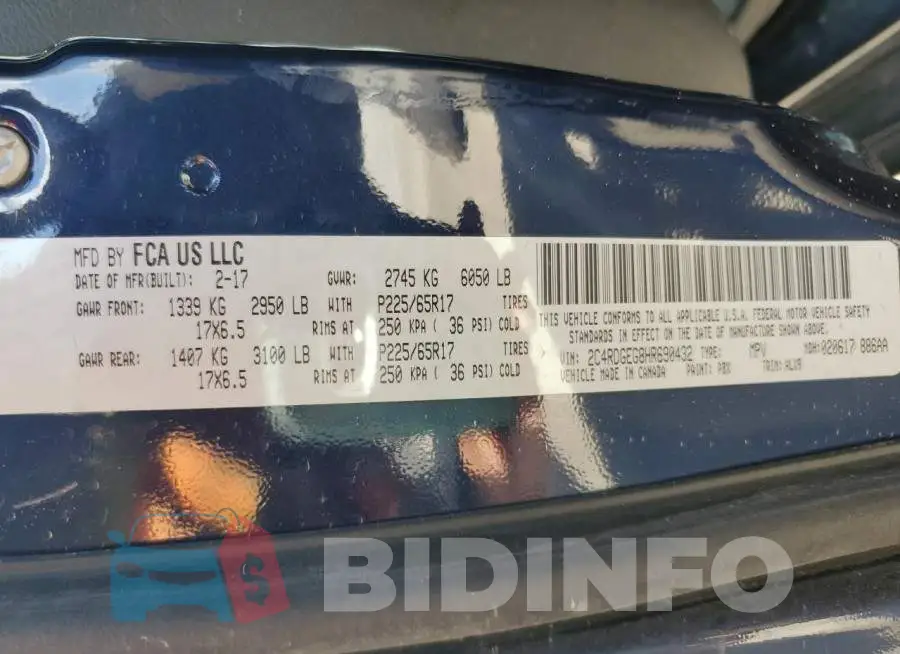 2C4RDGEG8HR690432 Photo# 13